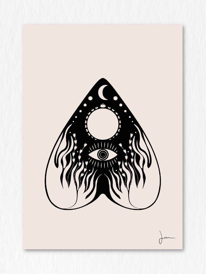 Affiche Ouija Esotérique pour la vente par Julia Studio Graphique
