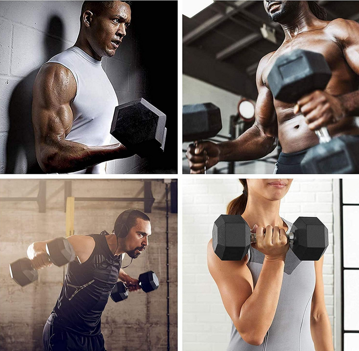 DMOOSE - Wholesale Fitness Equipment - DMoose Hex Dumbbell Hand Weights Pair for Strength Workouts8