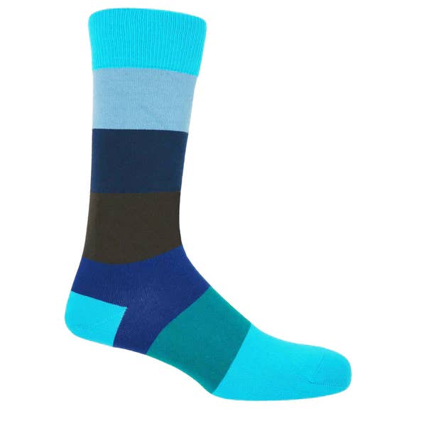 Peper Harow Socks - Wholesale Socks – Men's - Block Stripe Men's premium Socks5