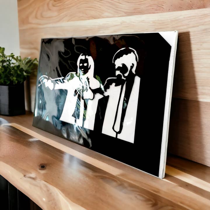 URBAN.ITY SRL - Venta al por mayor Plantilla/troqueles - Banksy Stencil in PP - Pulp Fiction