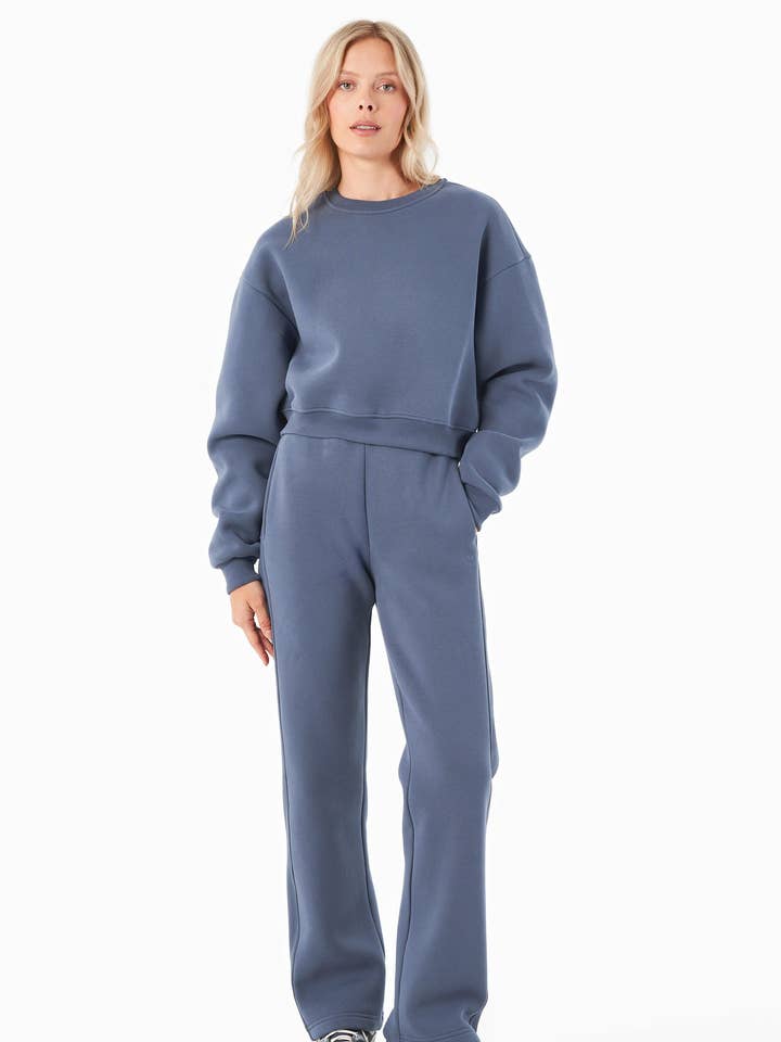 POLLY | Essentials pantalon de voyage en molleton en coton biologique et polyester recyclé pour la vente par ORGANICATION