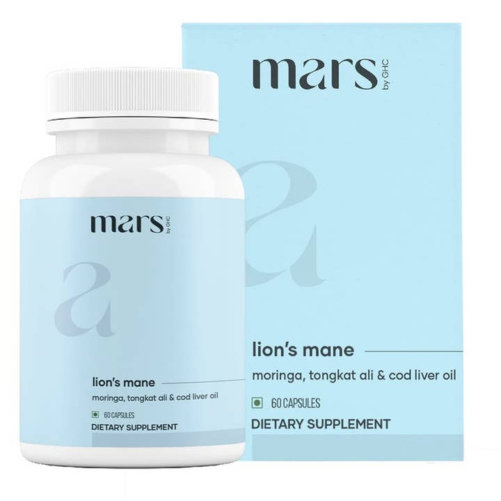 Mars Pure Lion's Mane-capsules voor wholesale door The Good health Company