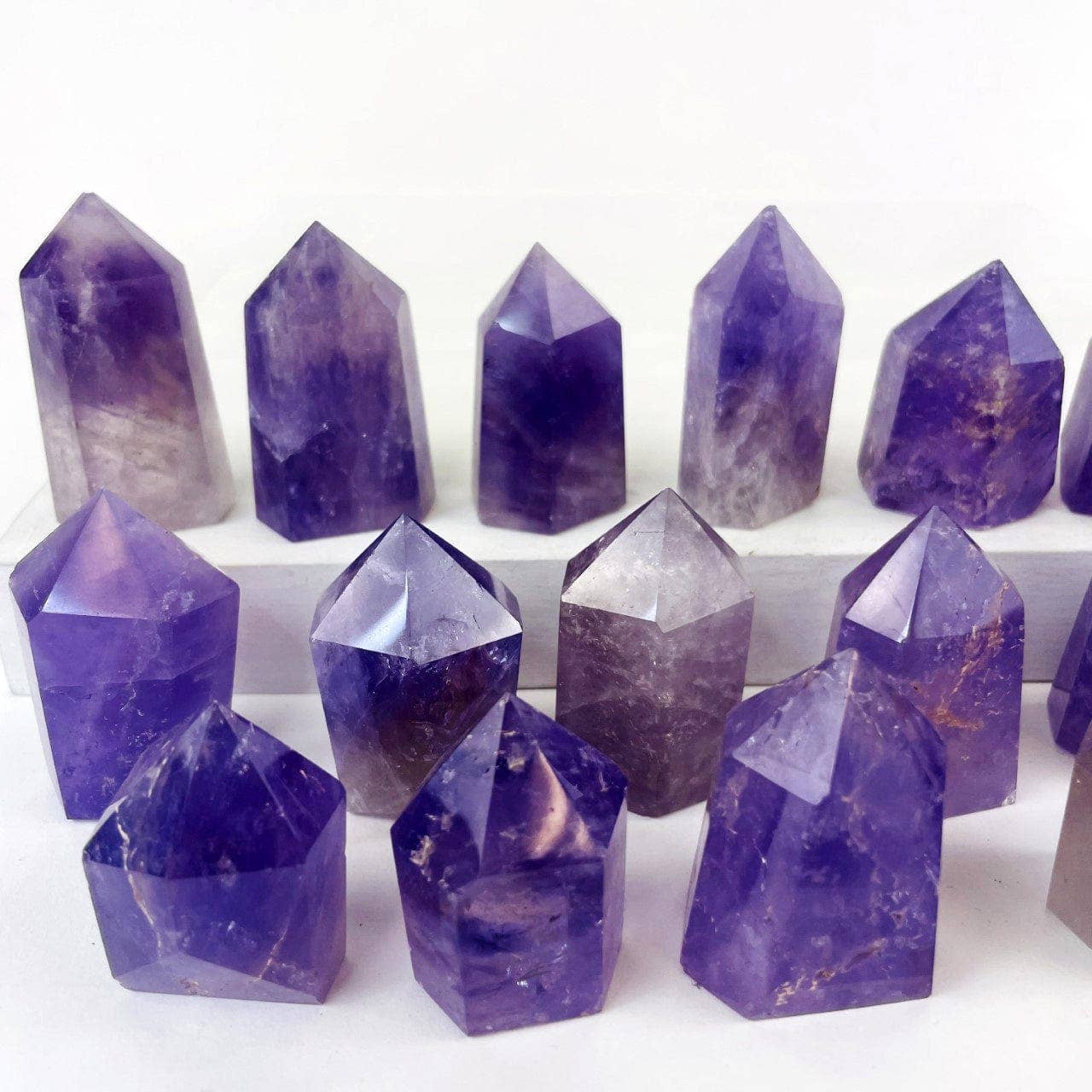 Rock Paradise - Wholesale Spiritual Stone/Crystal - Amethyst Crystal Tower - Calming Stone Metaphysical - YOU CHOOSE SIZE2