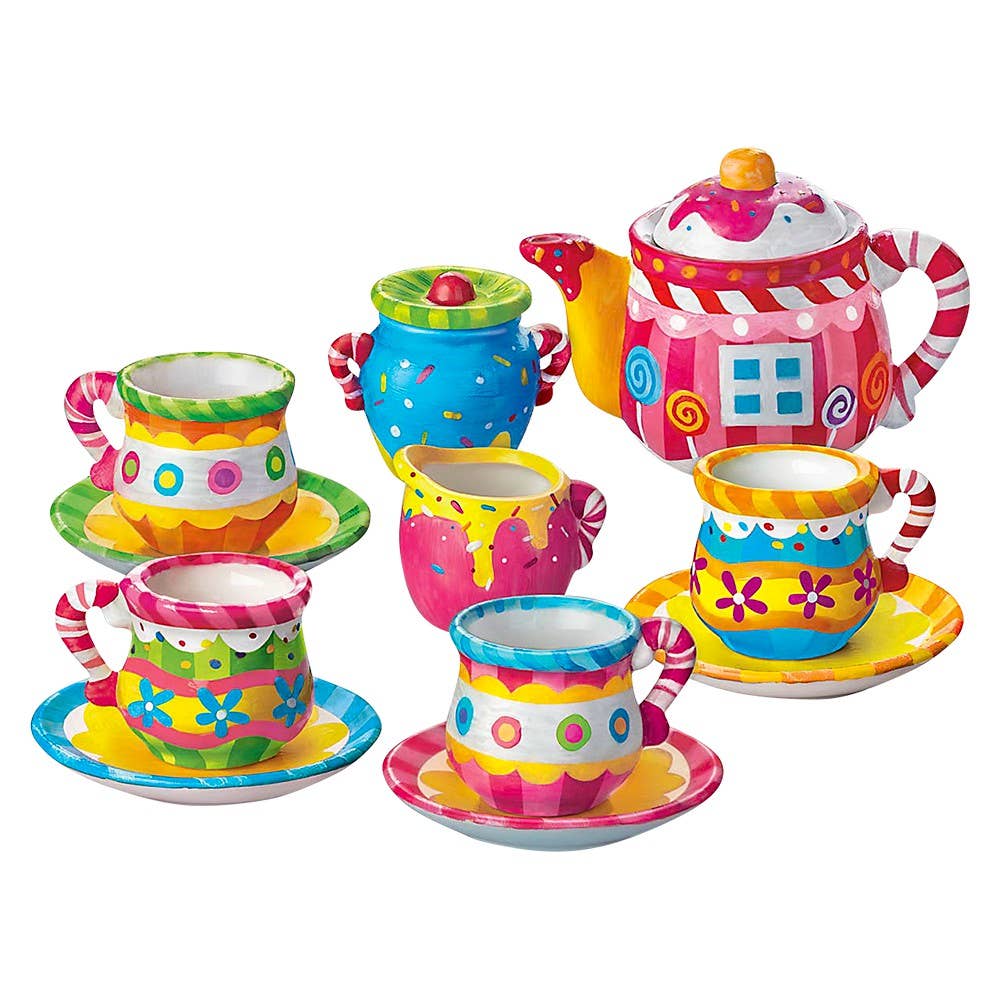 The Toy Network - Wholesale DIY Craft Kit - Kids - Paint Your Own Mini Tea Set3