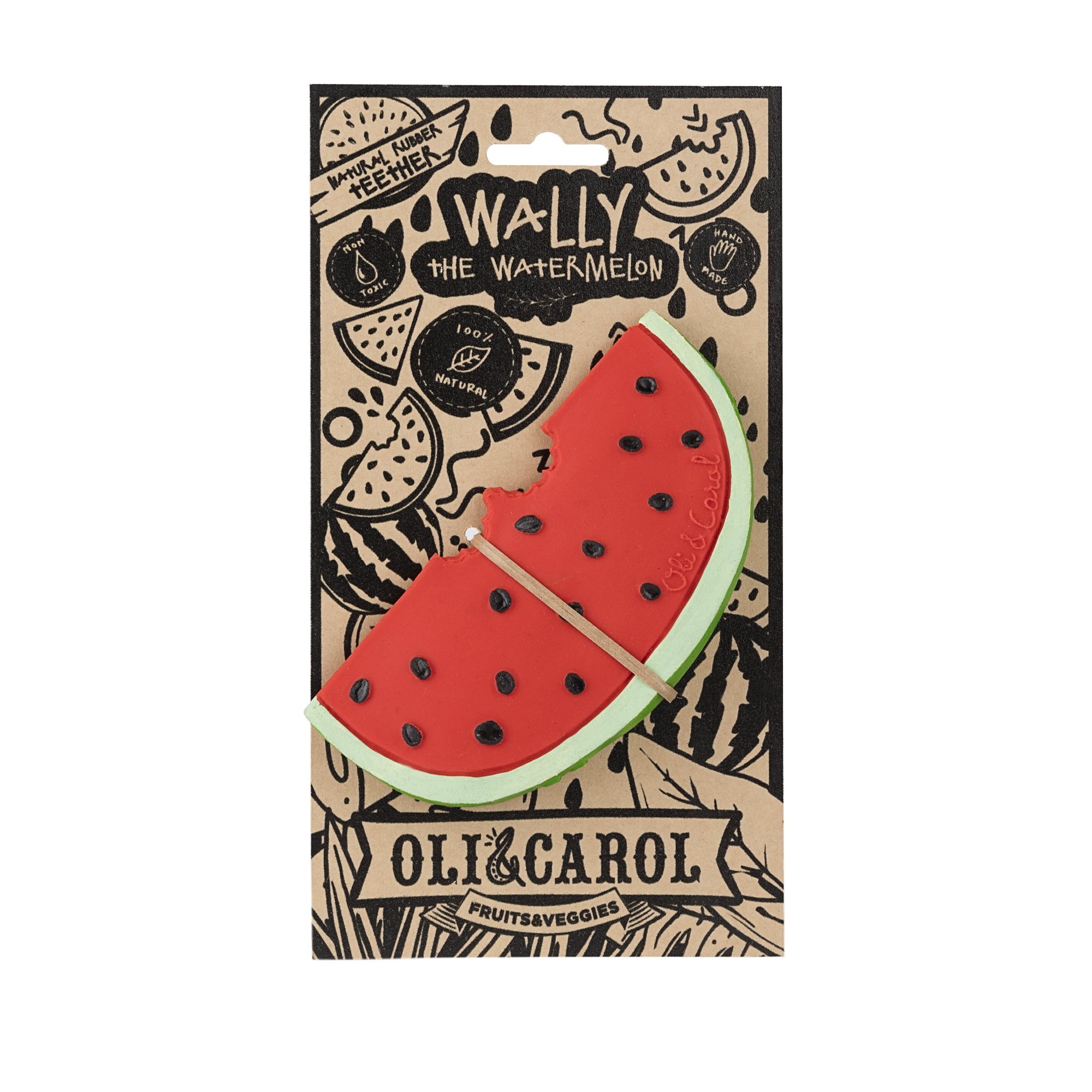 Oli & Carol - Wholesale Teether (Not Clip-On) - Baby - Wally the Watermelon1