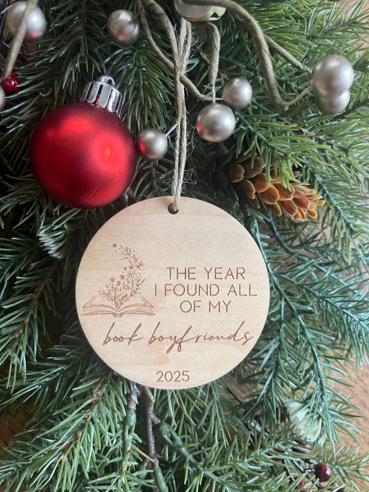 Book Boyfriend Bookish Smut Wingleader Christmas Ornament for wholesale by Rustic Raleigh
