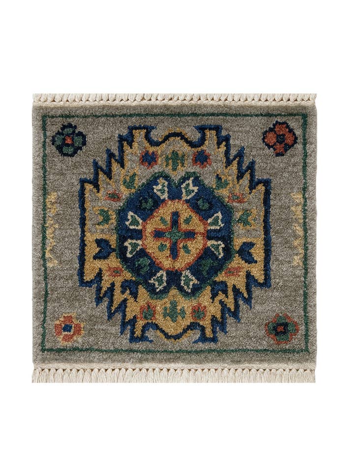 Embera Hand Knotted Rug Sample - 30 x 30 cm for wholesale by Imaco Rugs