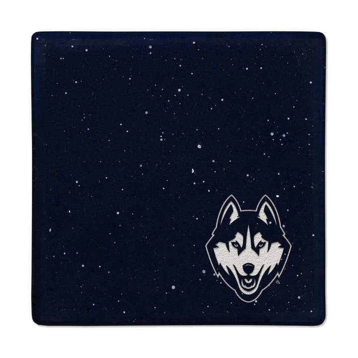 Rico Industries - Wholesale Coasters - NCAA Connecticut Huskies - UCONN Navy Laser Engr. Coaster0