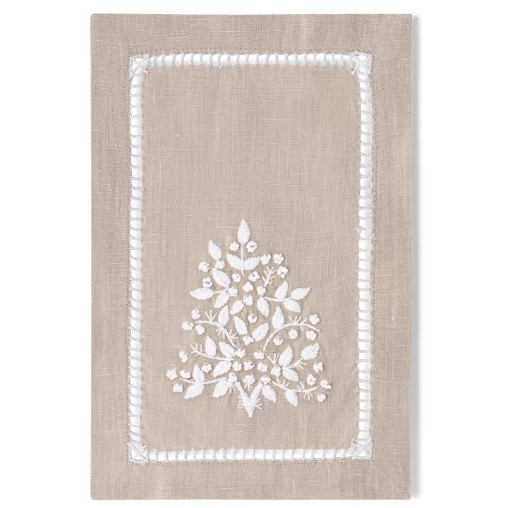 Henry Handwork – wholesale Middags- och tygservett – Jardin linne avlång cocktail servett1