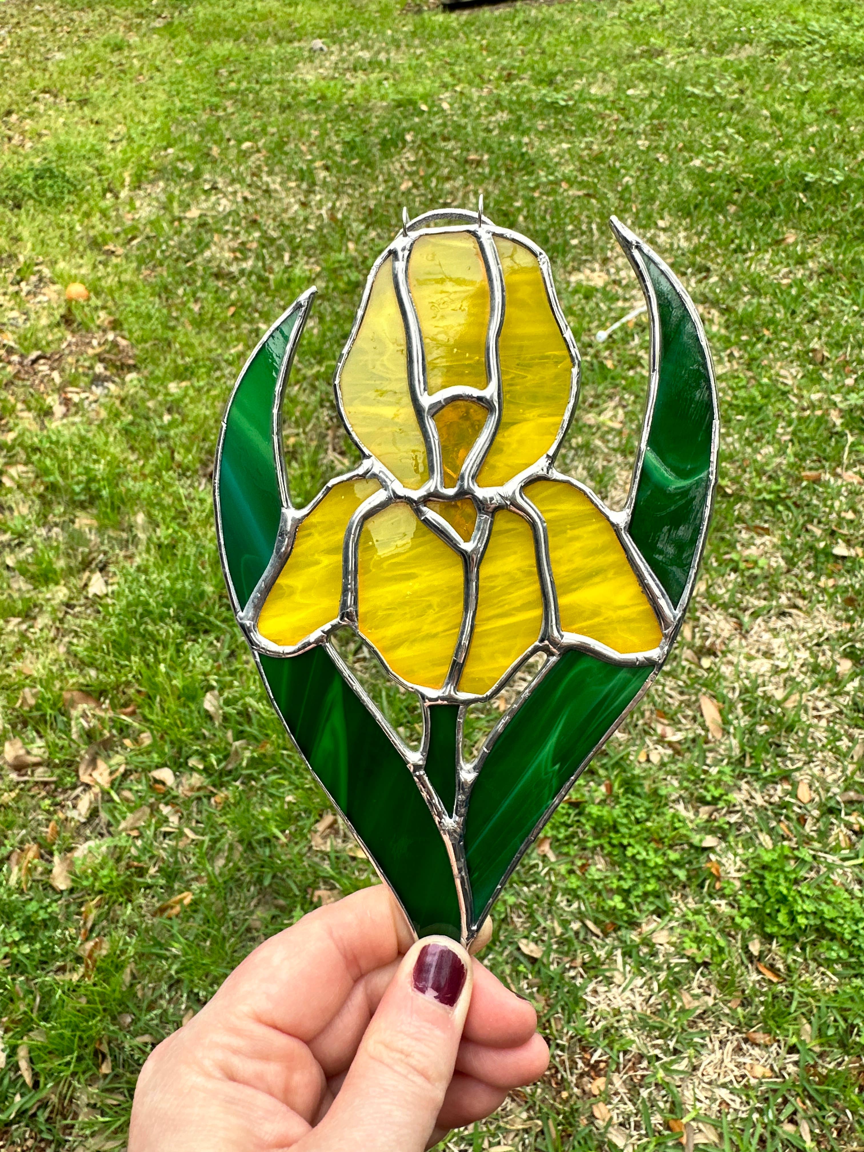 AG Glass Studio - Wholesale Suncatcher - Iris Stained Glass Sun Catcher1