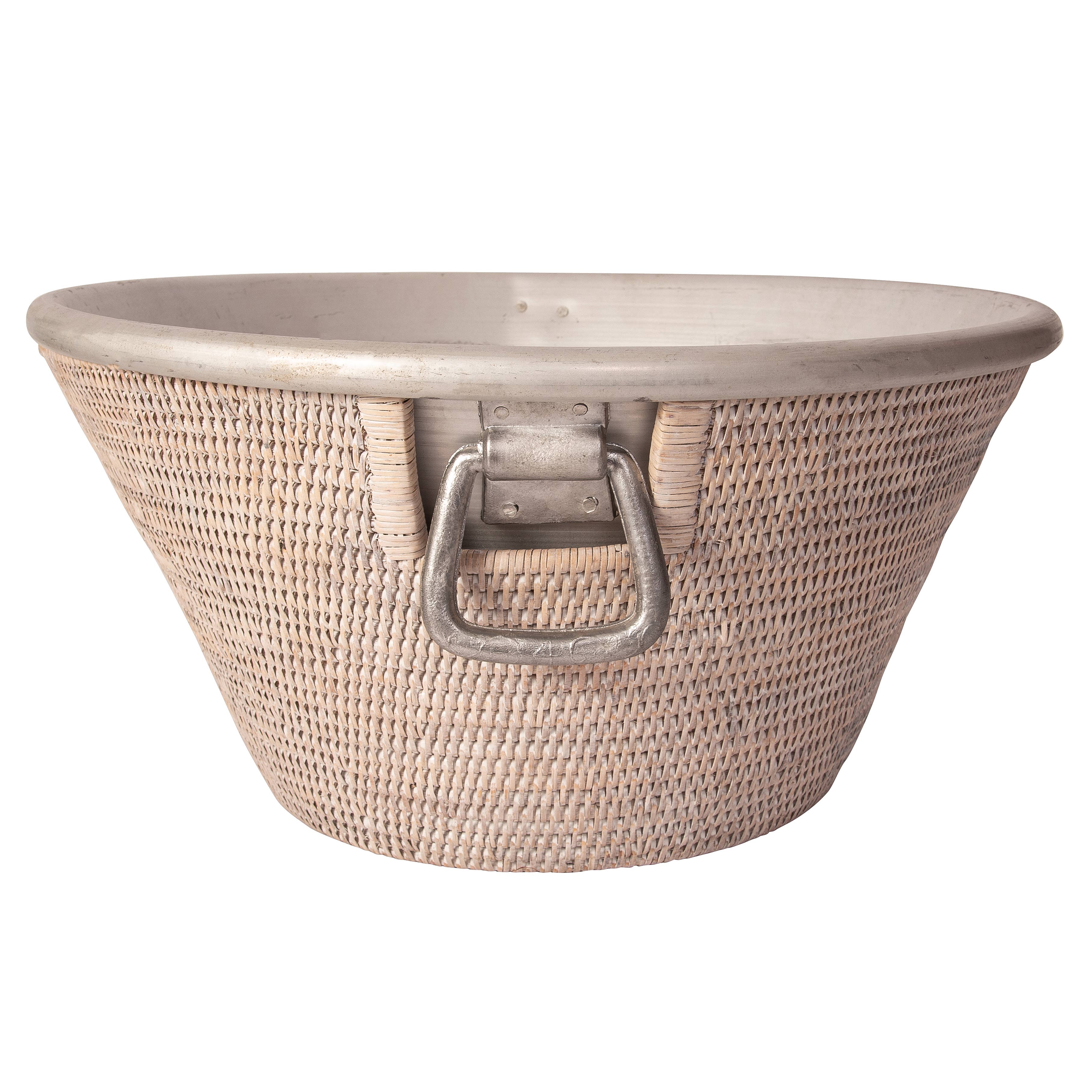 Artifacts Trading Company - Wholesale Ice Bucket - Rattan Aluminum Ice Tub – Beverage Cooler2