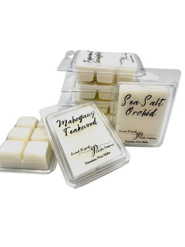 Wax Melts Premium Cube Fragrance Clamshell Tarts for wholesale by Grand Rapids Candle Company