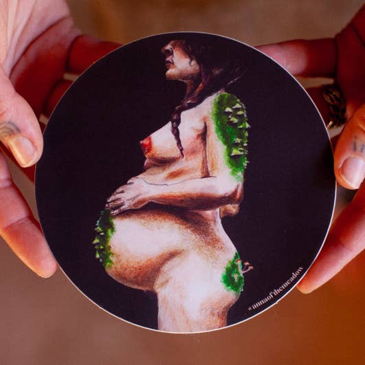 "Fertile Earth" Vinyl Sticker for wholesale by Anna Of The Meadow