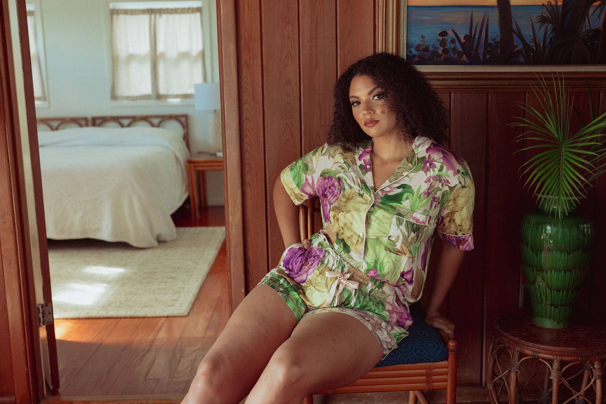 FRÜHLING-GARTEN KILO BRAVA FRÜHLINGSGARTEN MODAL - SHORTIE-PYJAMA-SET für den Großhandel auf Faire2