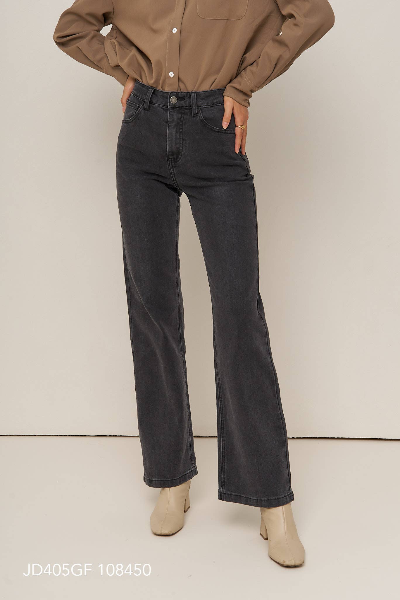 Oraije Paris - Vendita all'ingrosso Jeans - Donna - Jeans Barbara a gamba larga2