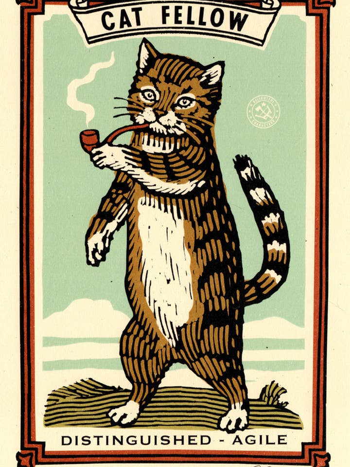Cat Fellow RZA for wholesale by Ravi Zupa Arts