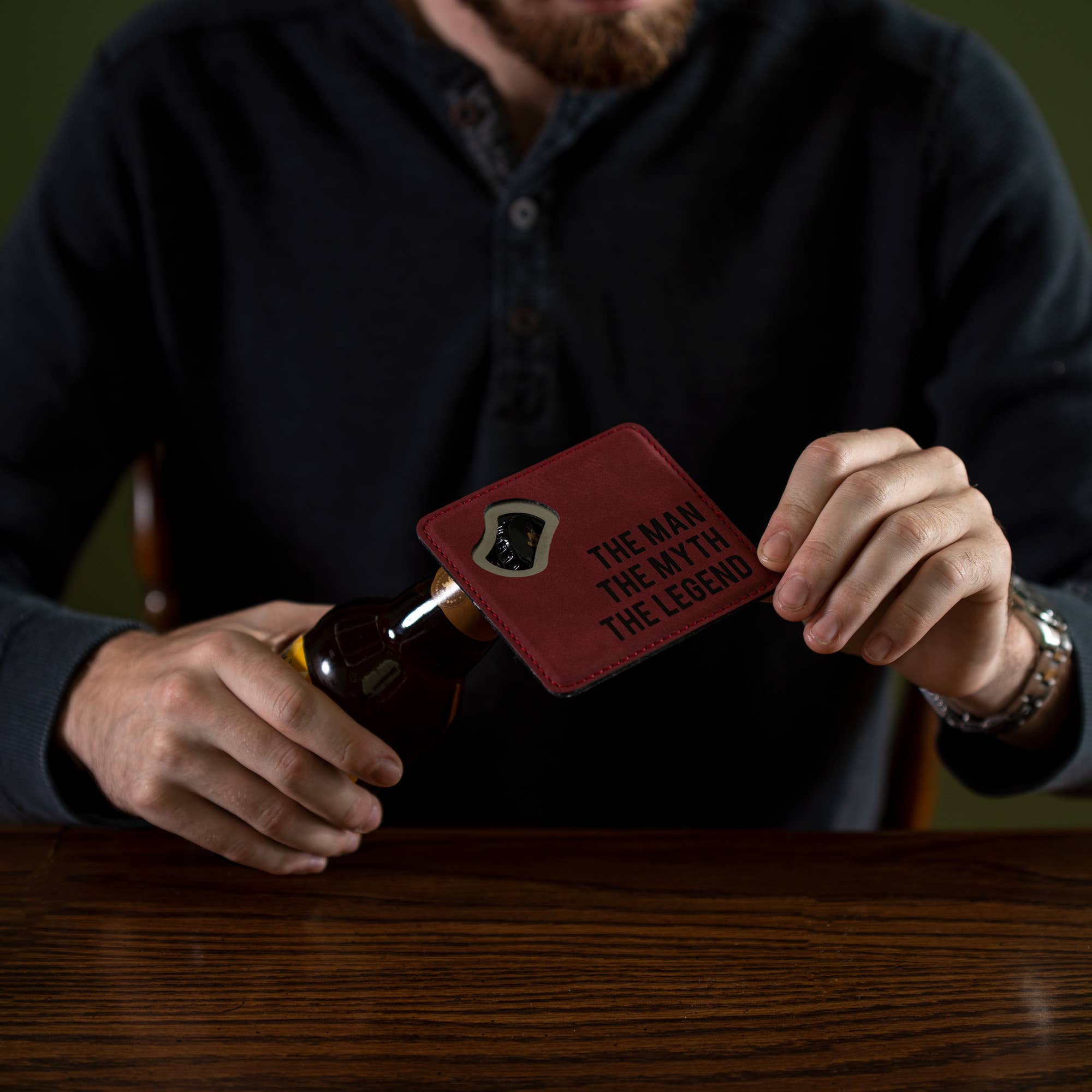 Pavilion - Wholesale Coasters - The Legend - 4" x 4" Bottle Opener Coaster1