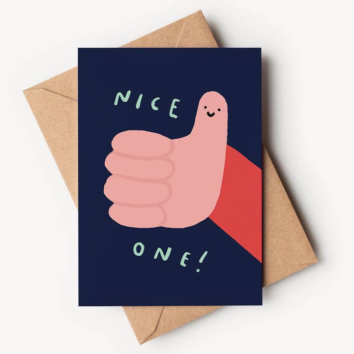 Nice One! Card for wholesale by Kitty Makes