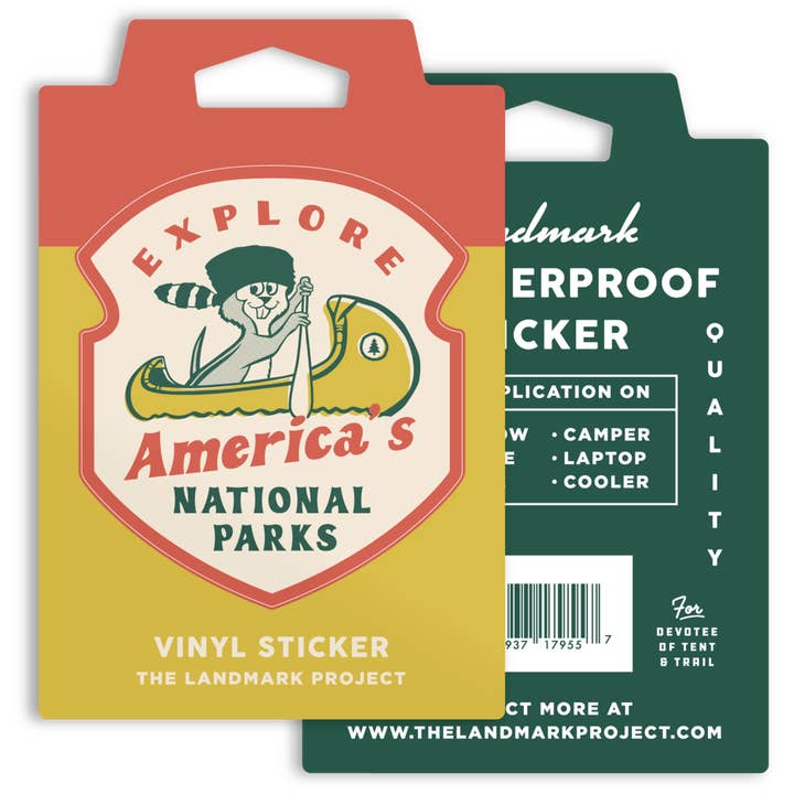 The Landmark Project - Wholesale Sticker - Paddle the Parks Sticker