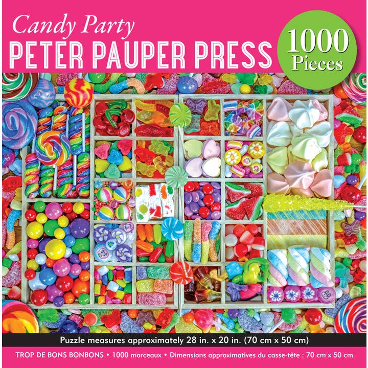 Peter Pauper Press - Wholesale Puzzle - Adult - Candy Party 1000 Piece Jigsaw Puzzle