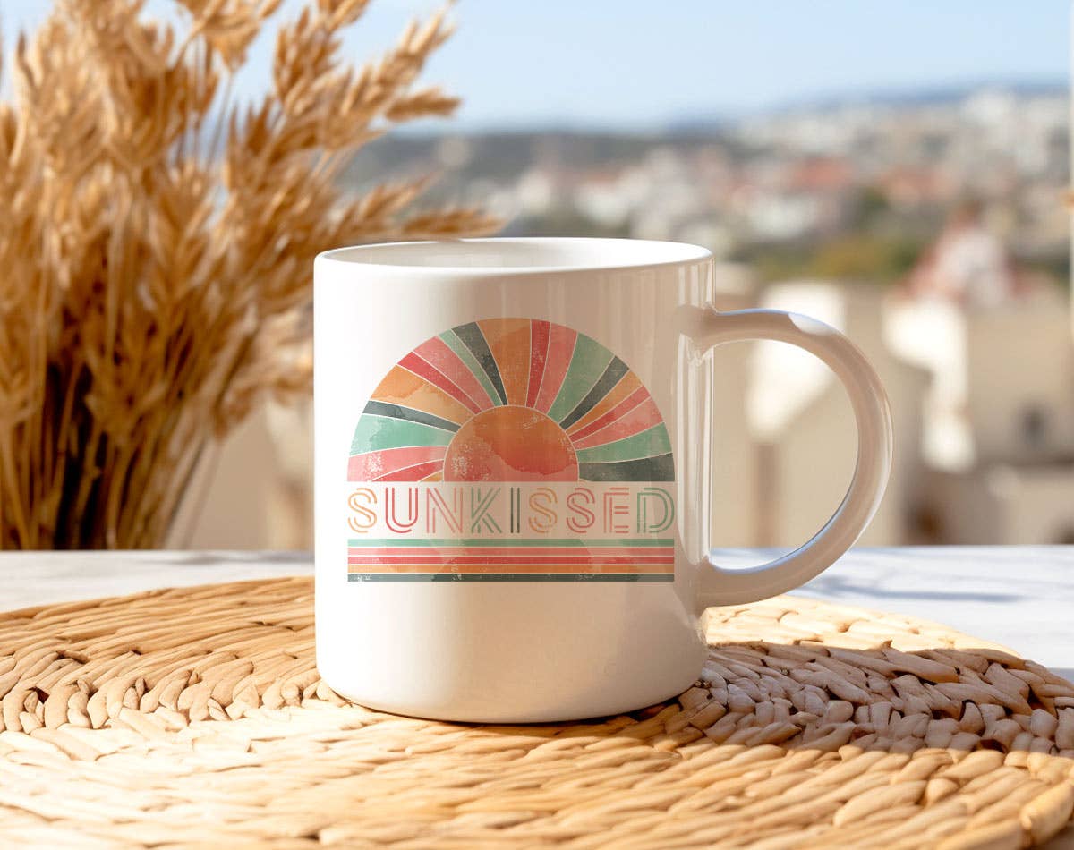 House Of Rodan - Wholesale Coffee Mug - Sunkissed Boho Rainbow - Beach Vacation Coffee Mug KTJ07