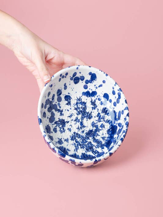 Ceramic Bowl Grater Plate/Blue for wholesale by Tinmonger