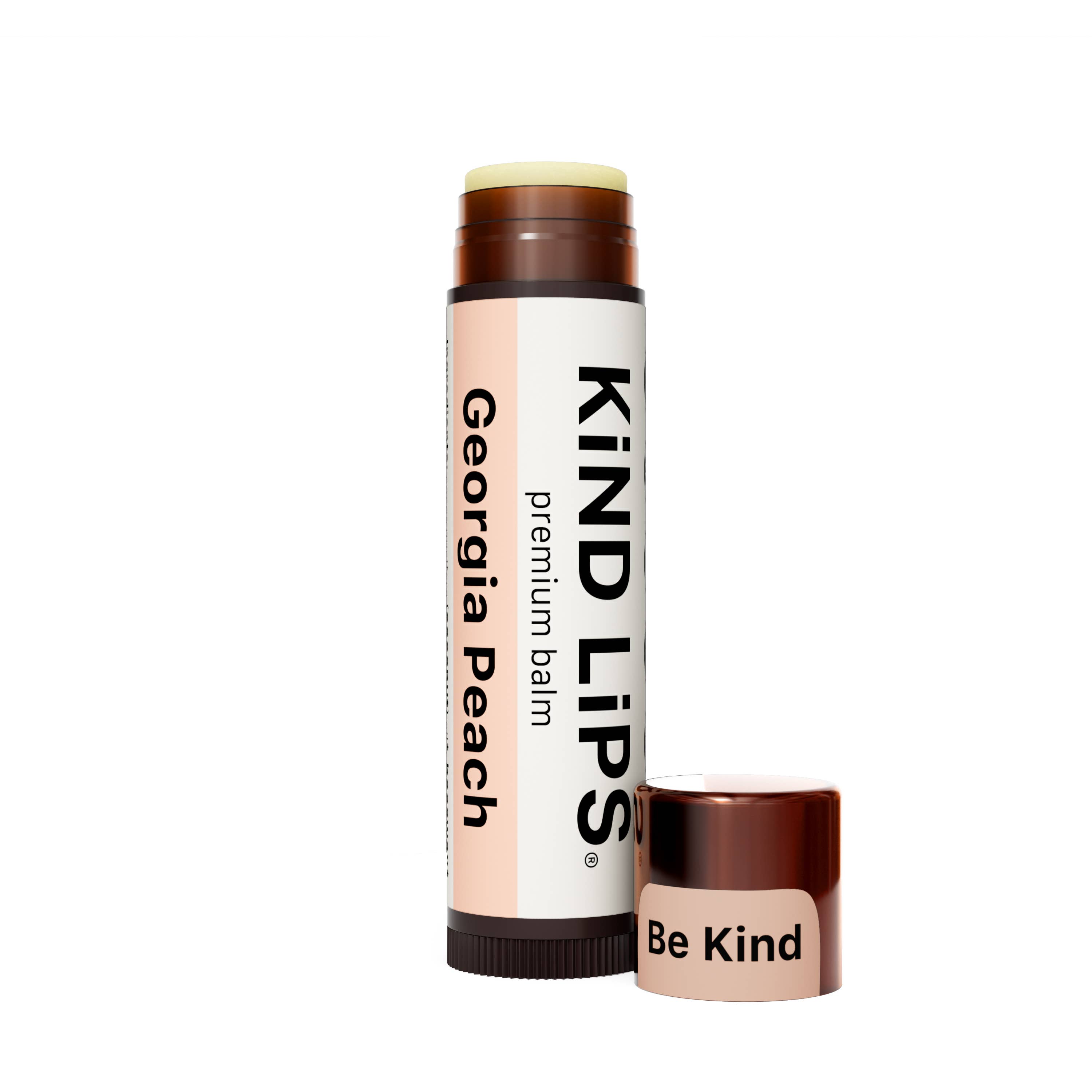 Kind Lips - Vendita all'ingrosso Burro di cacao - Balsamo Labbra alla Pesca, Biologico, Naturale, Pulito, Confezione da 10 Idratante5
