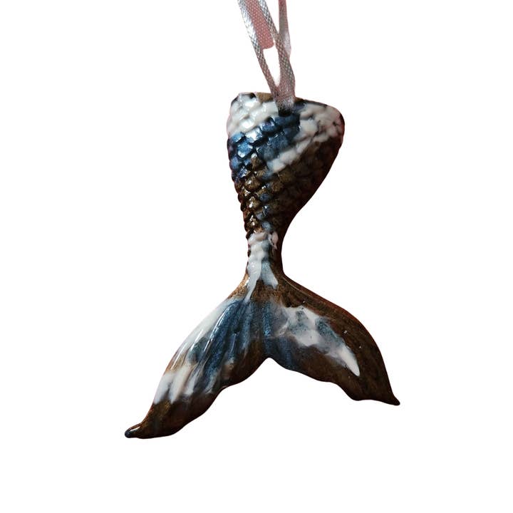 Mermaid Tail ornaments for wholesale by Blue Bourbon Designs