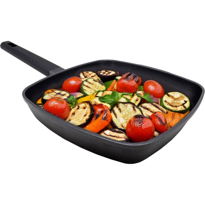 Vin Bouquet (Find It Import & Export Sl) - Wholesale Cast Iron Skillet - Quantanium Non-Stick Cast Aluminum Grill Pan 28 cm2