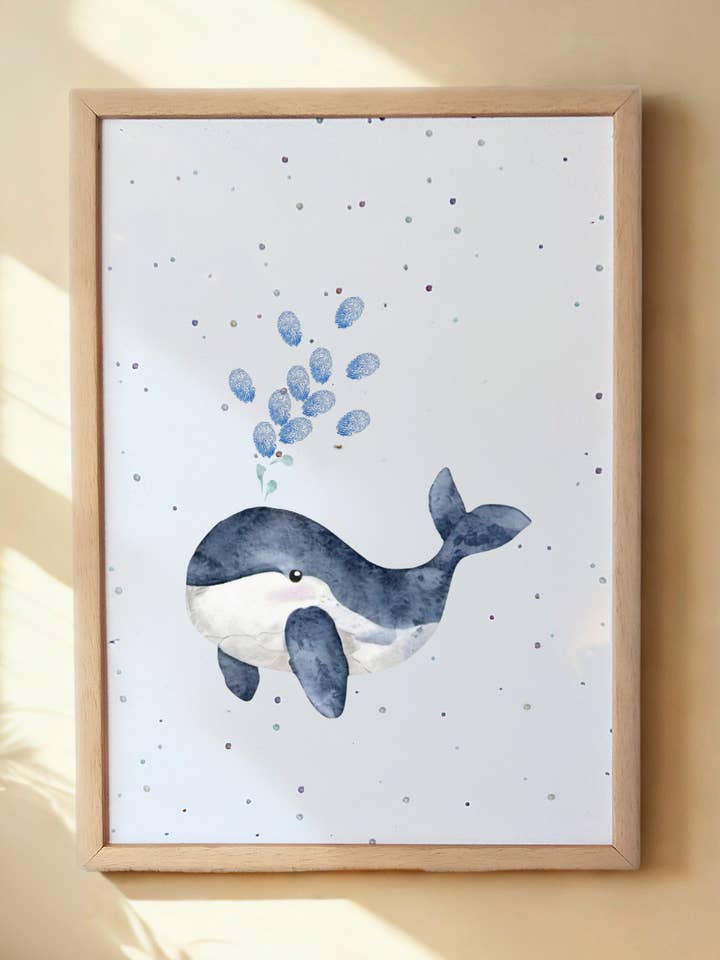 Huella de Ballena Recuerdo Impreso - A5 para venta al por mayor de Tiny Tiptoes