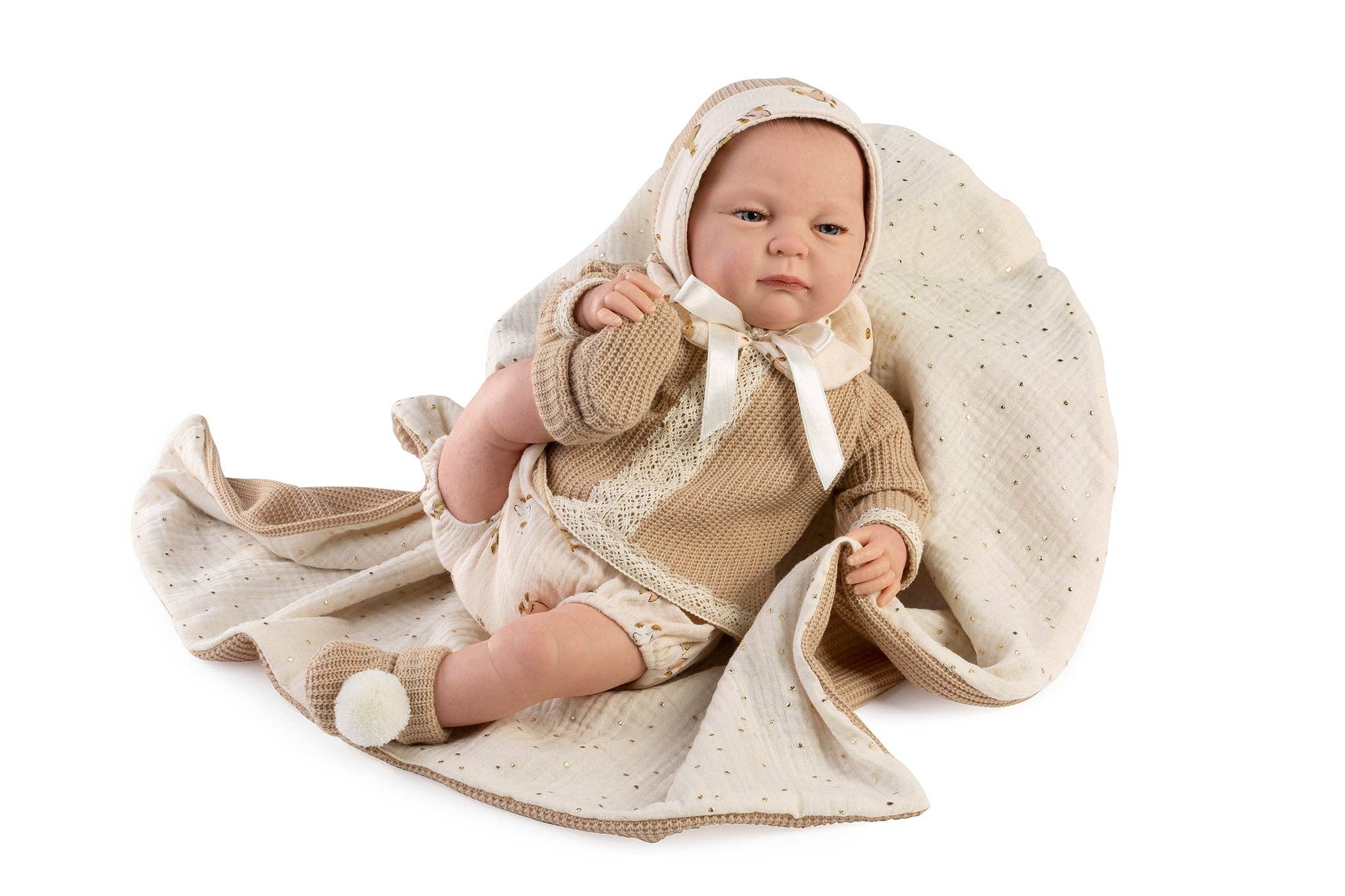 Raúl Arias Bernabeu - Wholesale Doll - Kids - Reborn baby brown jersey, 50 cm0