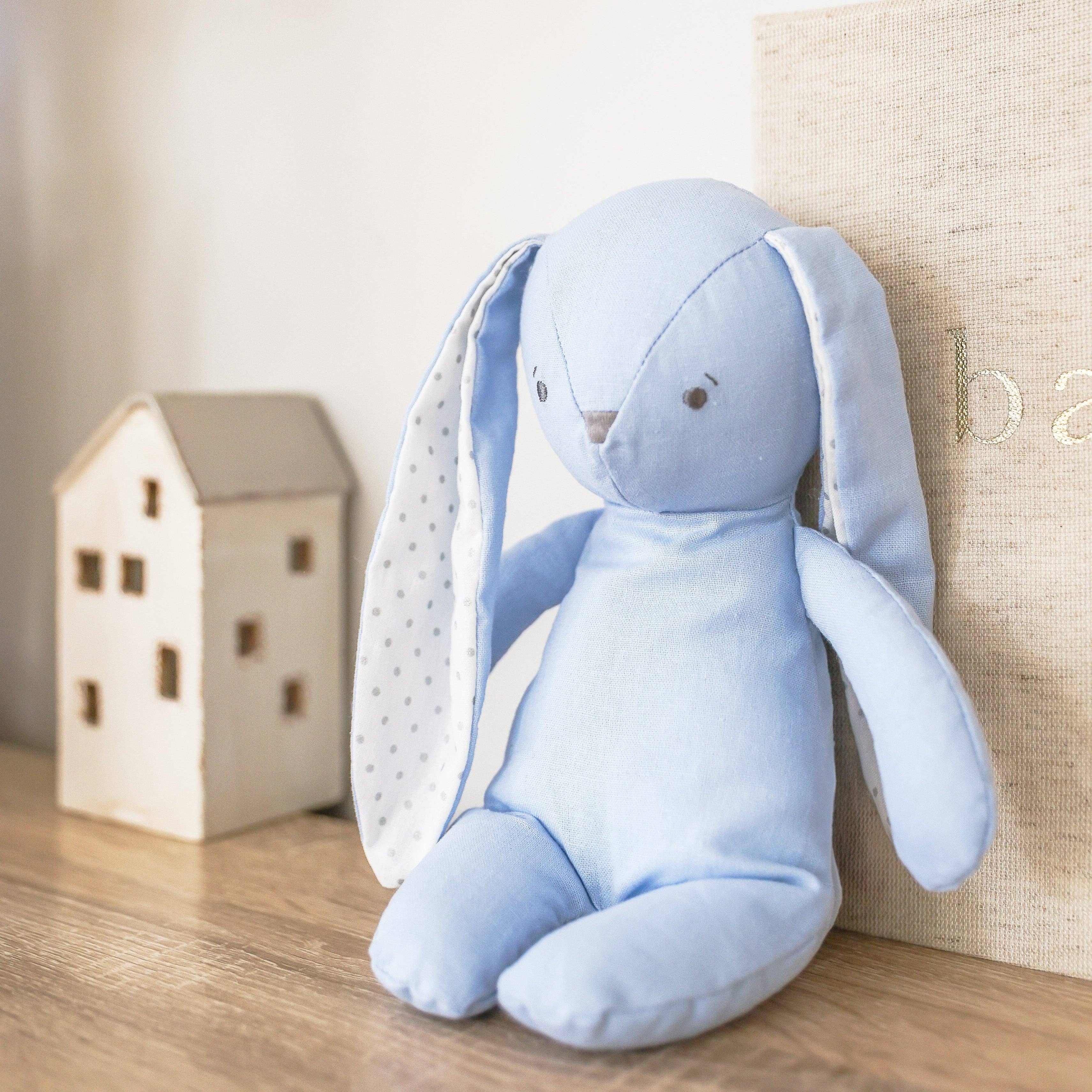 Alimrose - Wholesale Stuffed/plush toy – Kids & baby - NEW! Bobby Floppy Bunny 25cm Blue Linen 1