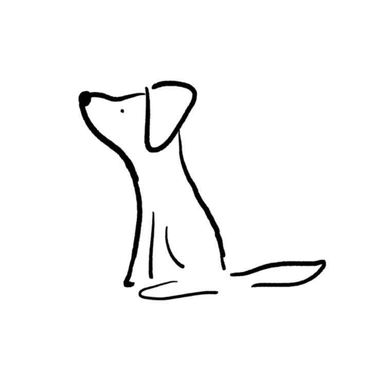 Anna Whitham Co. - Wholesale Sticker - Simple Dog Sticker | Decorative Sticker | Fun | 1