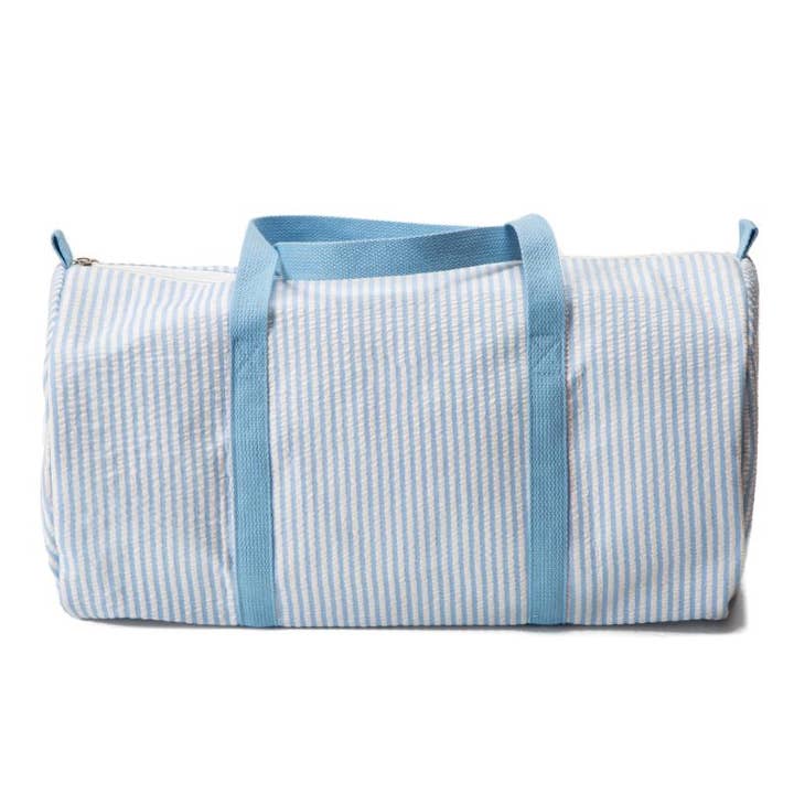 Kids Seersucker Brooks Duffle for wholesale by Jane Marie