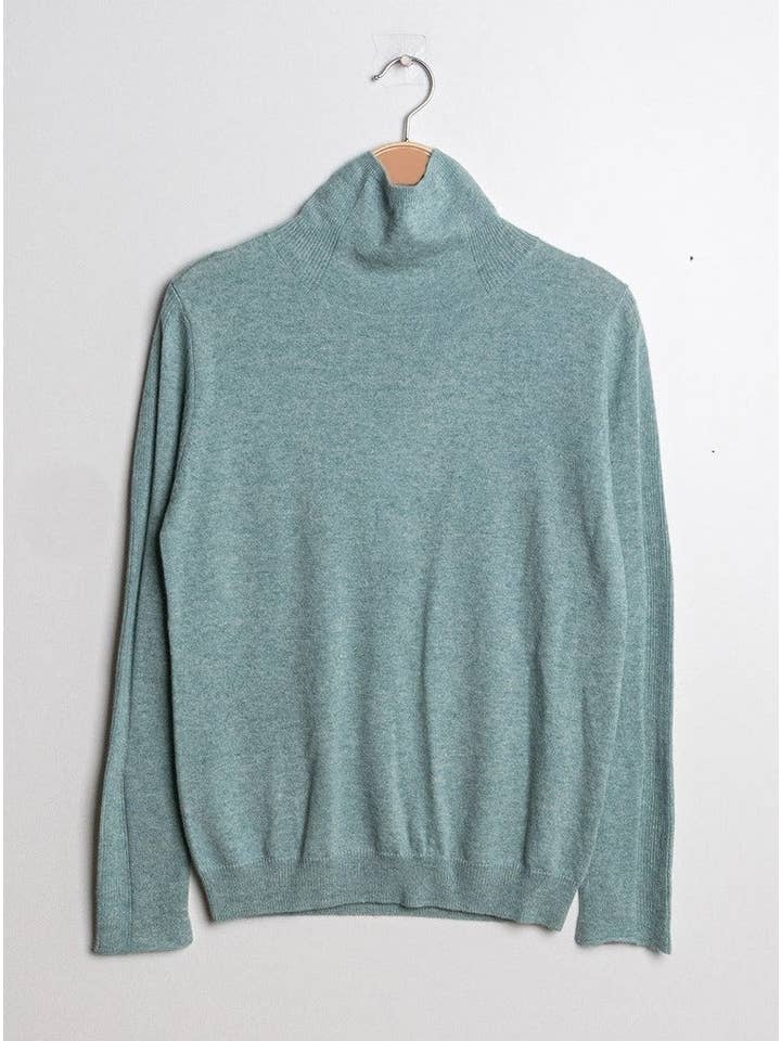 J and W – wholesale Pullovertröja - Dam – Kashmirpolo med hög krage