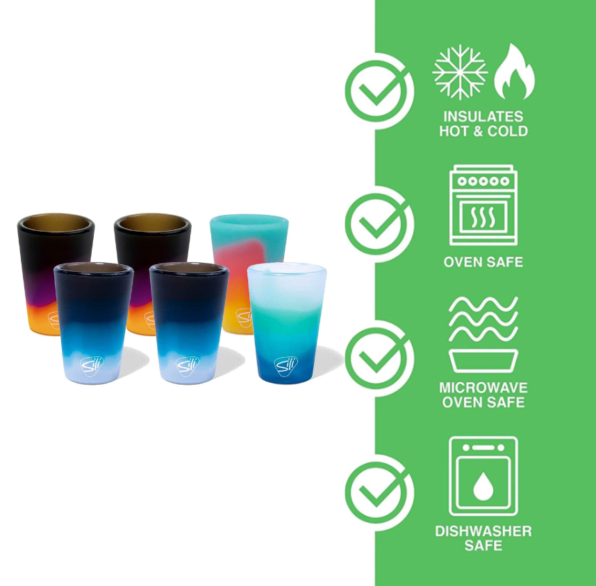 Silipint - Wholesale Shot Glass - 1.5 oz Silicone Silipint Shot Glass - Mountain Air4