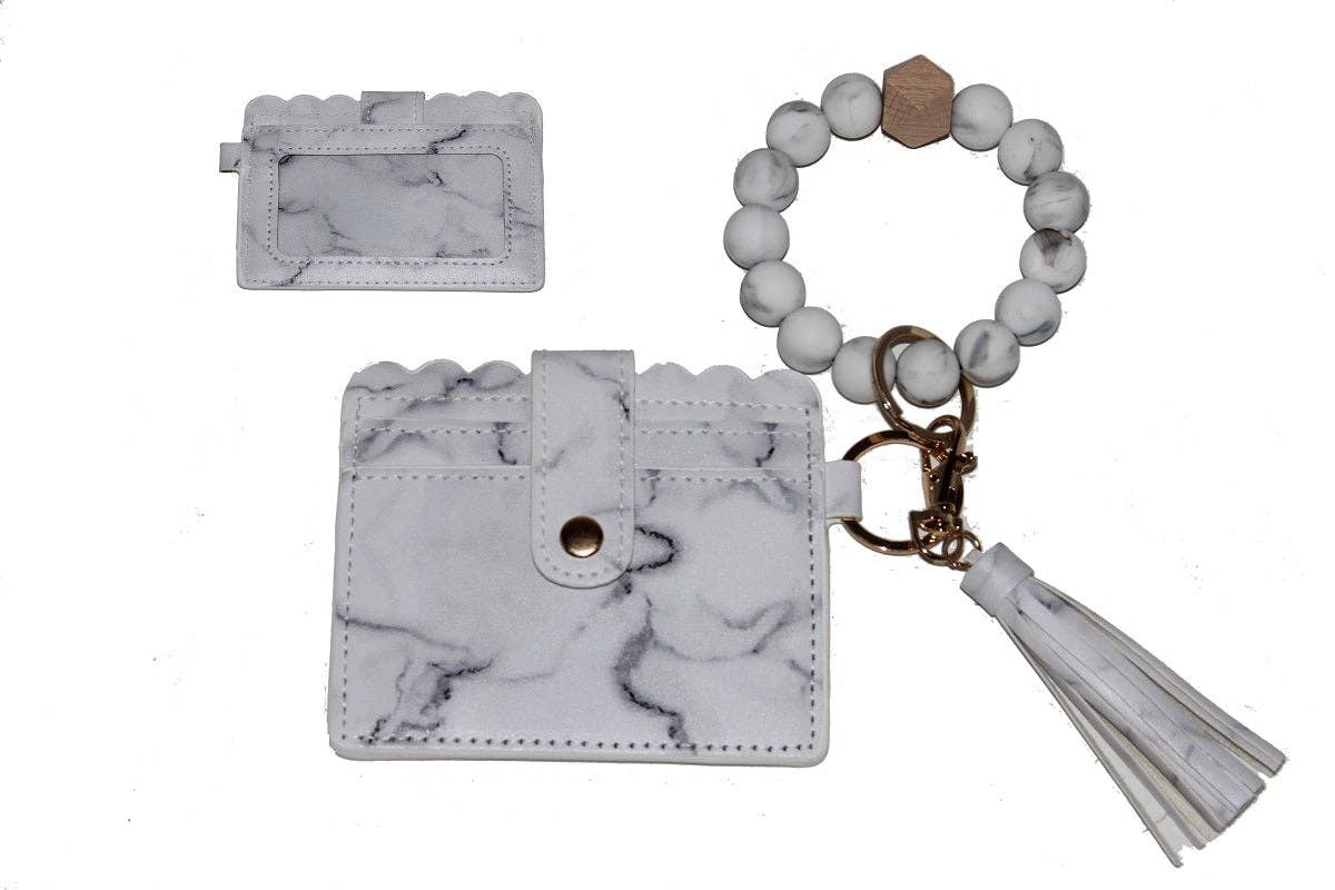MiMi Wholesale - Wholesale Wristlet - BB139X156 Silicone Beaded Stretch Bracelet Wristlet ID Holde2