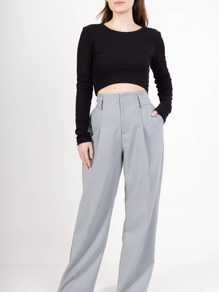 Raka byxor för sommar i enkel och elegant stil för kvinnor för wholesale av magnolia