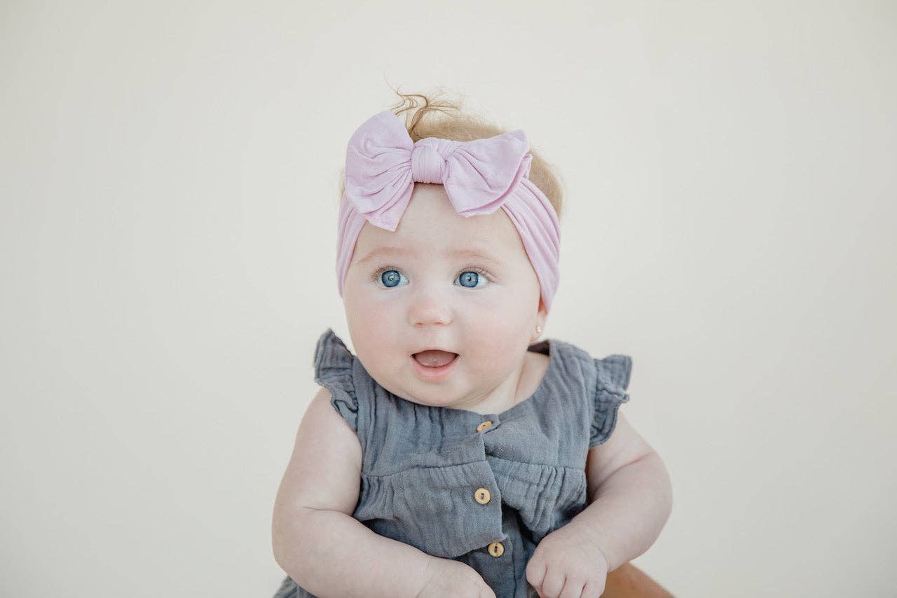 Modern Piggy - Wholesale Hair Bow - Baby - Lavender | Baby Band1