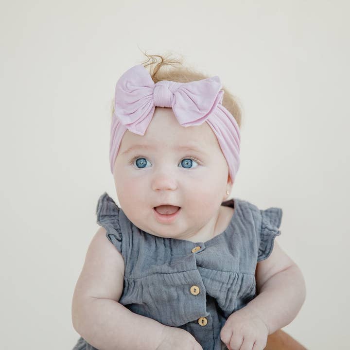 Modern Piggy - Wholesale Hair Bow - Baby - Lavender | Baby Band1