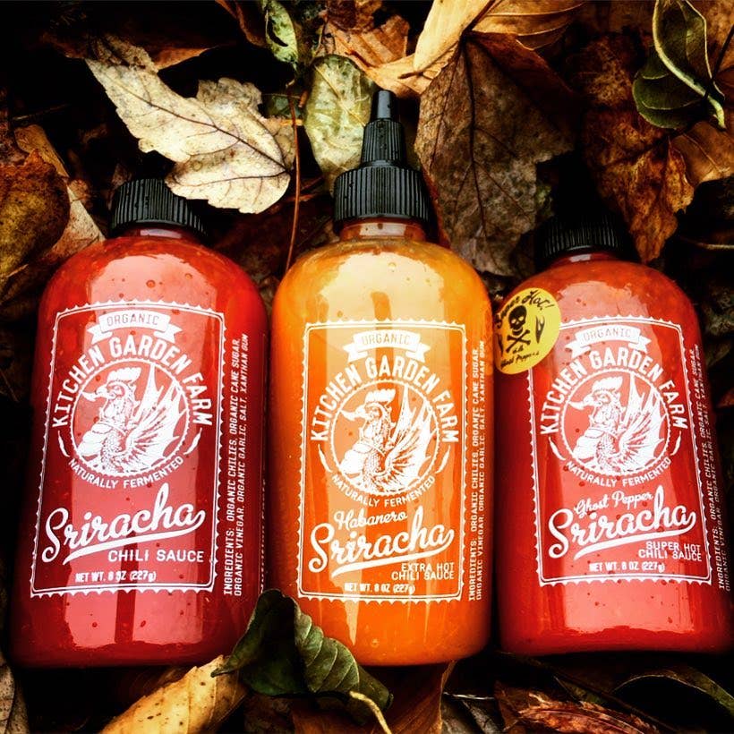 Kitchen Garden Farm – Engroshandel Hot sauce – Økologisk sriracha i original, habanero og ghost pepper varianter1