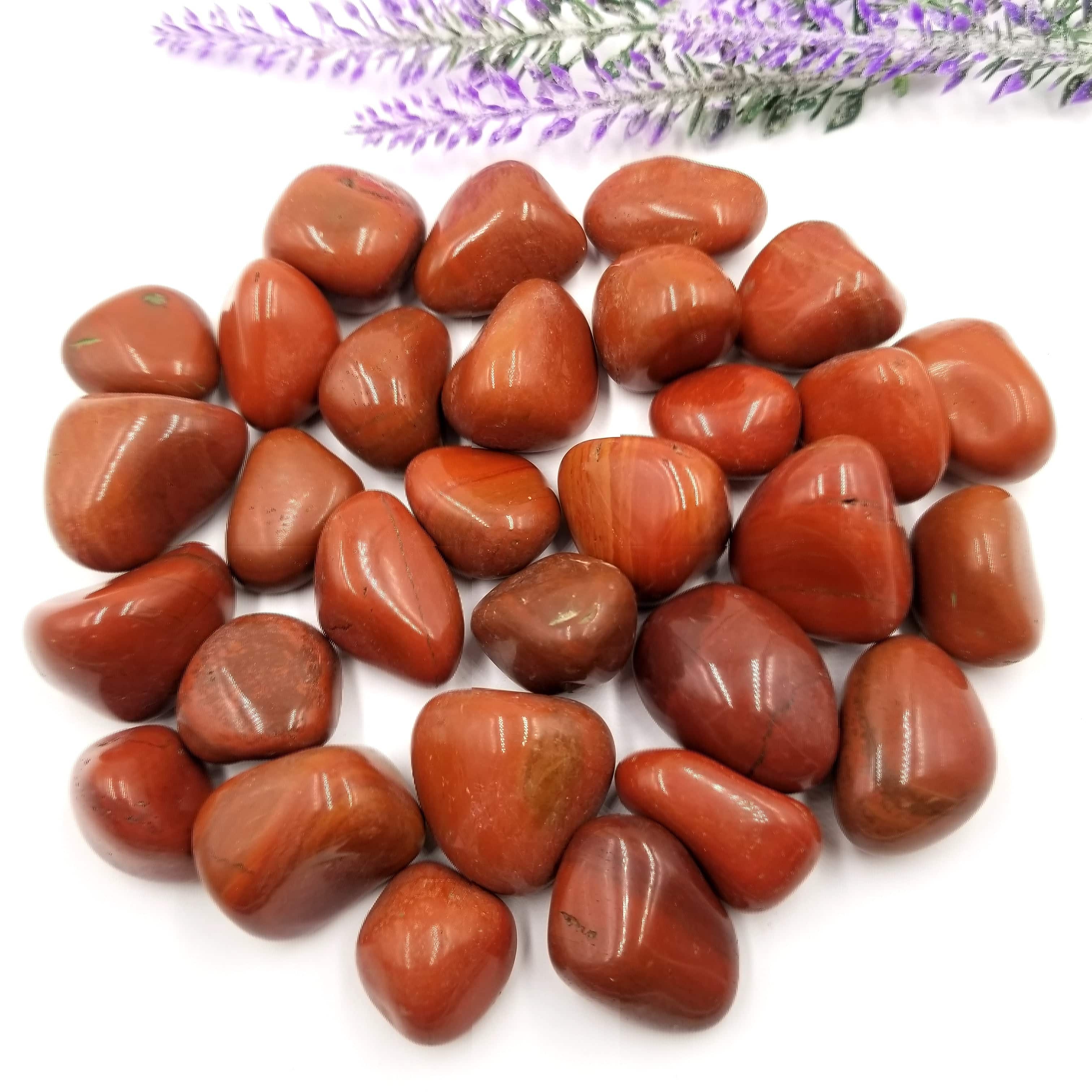 Funky Stuff - Wholesale Spiritual Stone/Crystal - Red Jasper Tumbled Stones 1 kg0