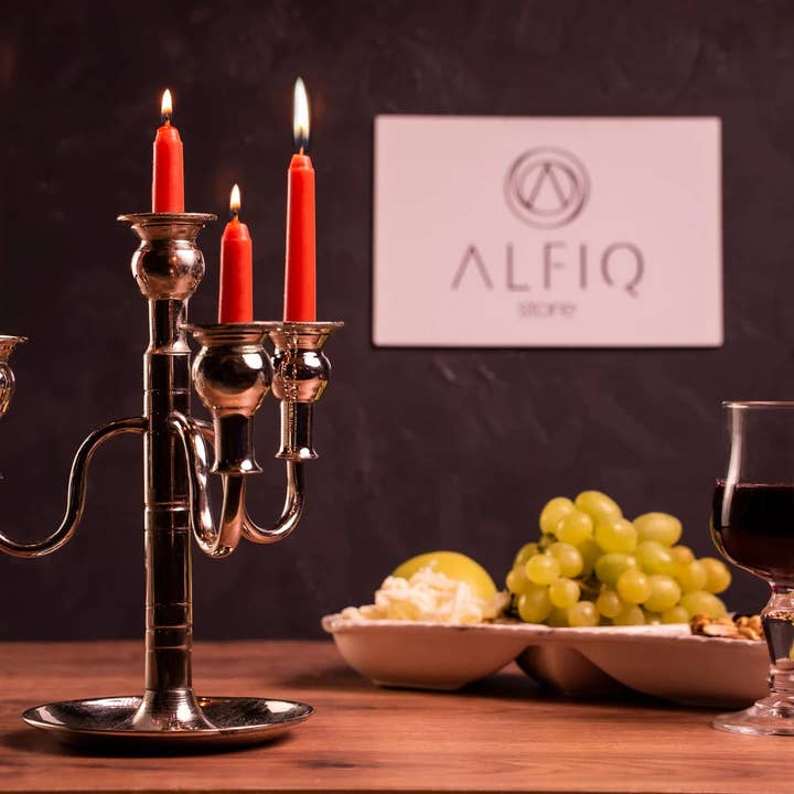 Castiçal de Cobre Puro Feito à Mão | Ornamentos de Decoração Vintage em Cobre para Casa por atacado de ALFIQ Copper