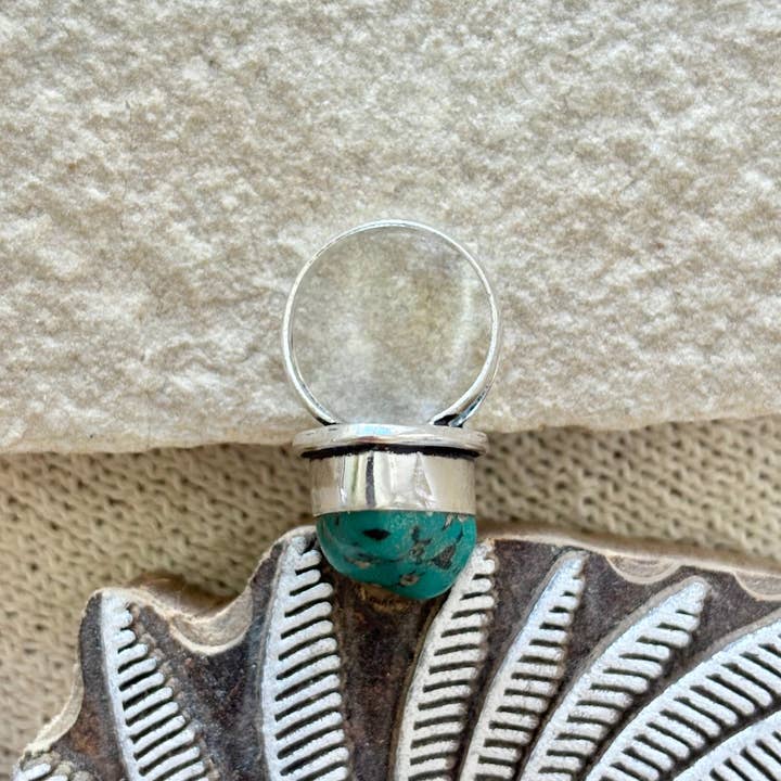 Wild Cactus Co. - Wholesale Cocktail/Statement Ring - TURQUOISE DIVINE RING SIZE 72