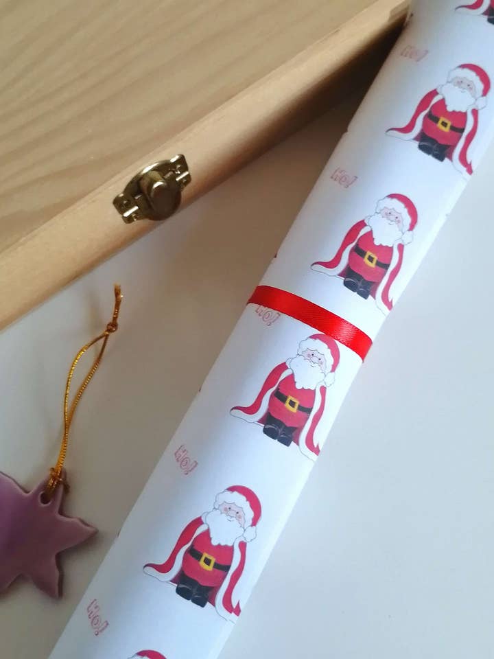 Santa Gift Wrap for wholesale by Doodle Keg