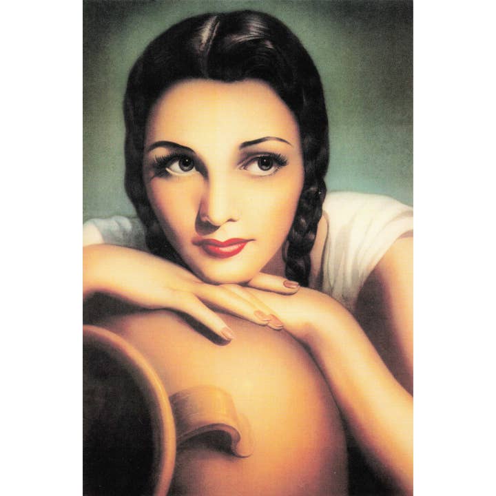 Serie di Cartoline di Jesus Helguera - "La Conchita" per la vendita all'ingrosso da parte di Tesoros Trading Company