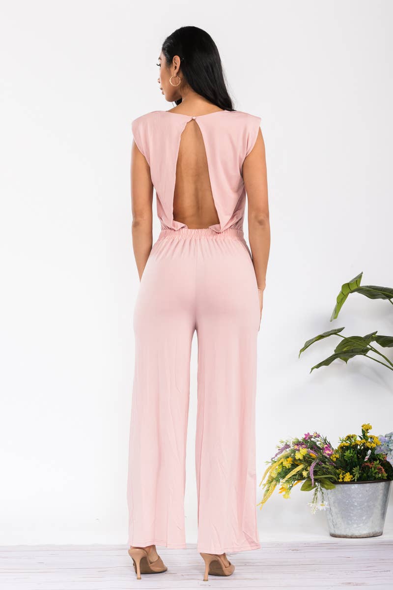 H&H Fashion Inc. - Vente Combinaison – femme - SN0912 - Combinaison unie à manches courtes3