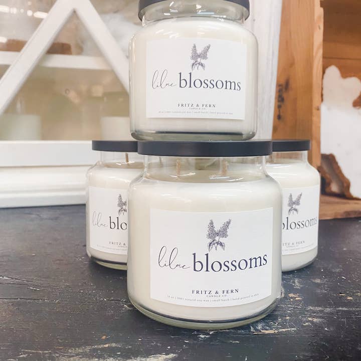 Fritz & Fern Candle Co. - Wholesale Jar/Filled Candle - SPRING SCENT BEST SELLER BOX 3