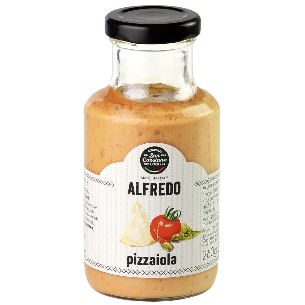 CASCINA SAN CASSIANO SRL - Wholesale Pasta Sauce - Alfredo Sauce Alla Pizzaiola 260 g - Gluten free0
