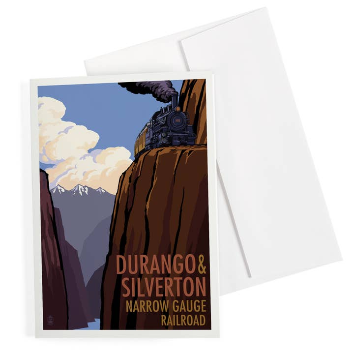 GREETING CARD Durango & Silverton Narrow Gauge Railroad for wholesale by Lantern Press